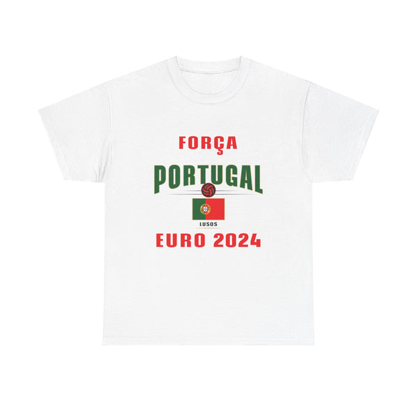 Portugal Força Euro 2024 Unisex Heavy Cotton Tee